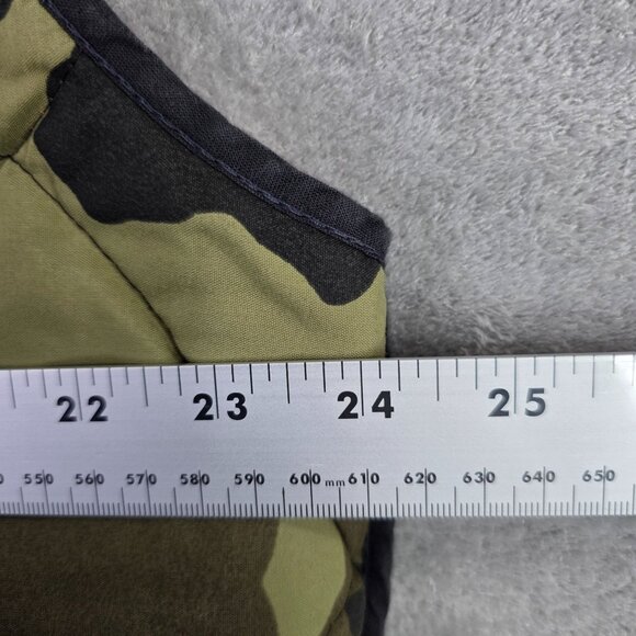 Mens Reversible Camouflage & Orange Quilted Hunting Vest Zipper Closure Size L - Picture 5 of 7